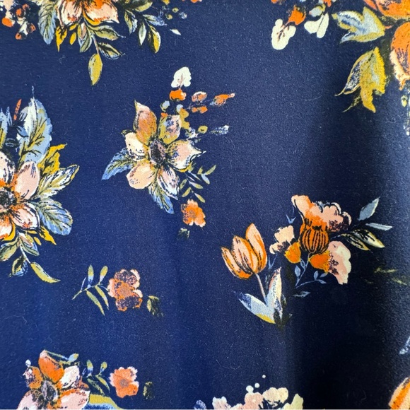 Active Pro Women's Dress Size 2X Blue Floral Crewneck Short Sleeves - Picture 8 of 12